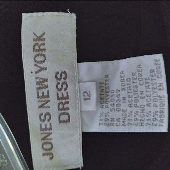 Jones New York Black Crystals Sheath Dress Size 12 - Picture 8 of 10